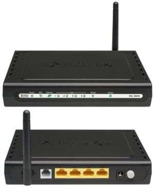 Dlink 4-Port Wireless G ADSL2+ Router